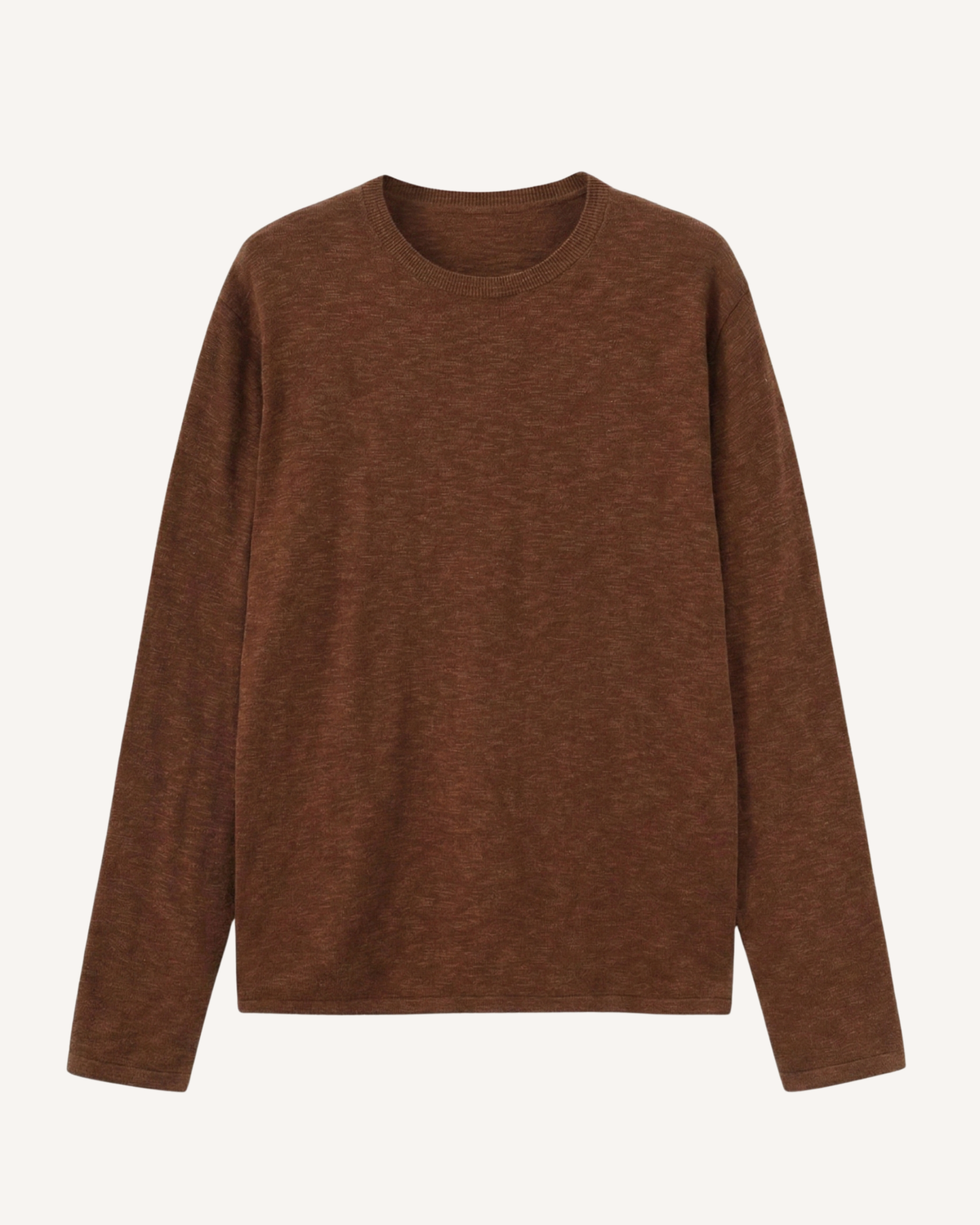 Pull homme col rond maille fine manches longues léger - Ciro