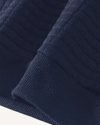 Pull homme col rond maille gaufrée manches longues texture - Loris