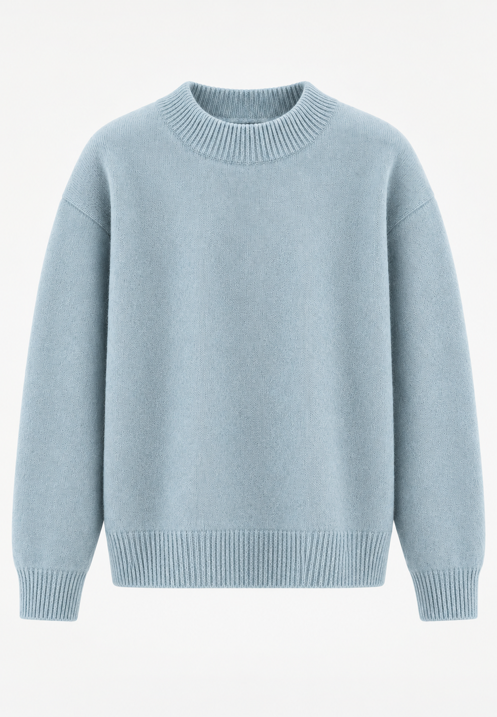 Pull homme col rond maille unie manches longues intemporel - Dorian