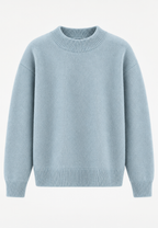 Pull homme col rond maille unie manches longues intemporel - Dorian