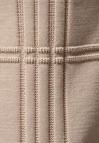 Pull homme col rond maille texturée lignes en relief - Silas