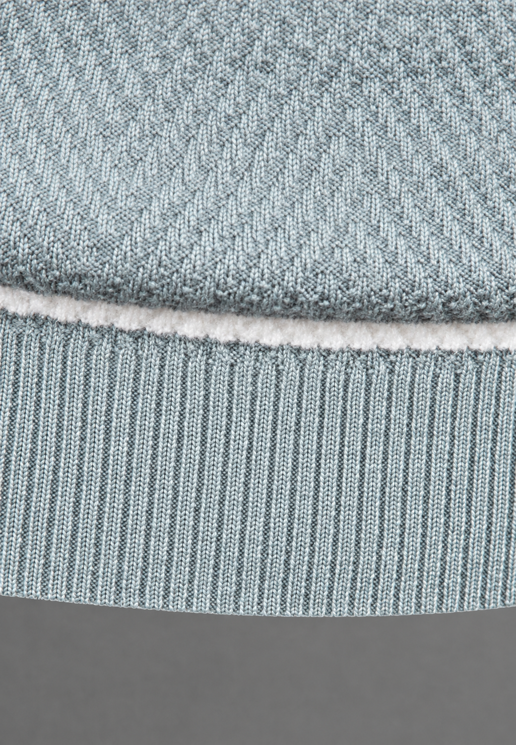 Pull homme col rond rayé maille texturée graphique - Tobias