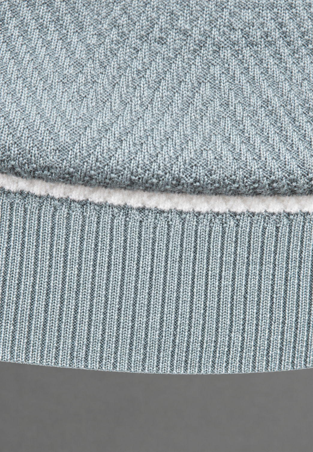 Pull homme col rond rayé maille texturée graphique - Tobias