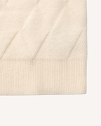 Pull homme col rond motif losanges relief manches longues - Adriel