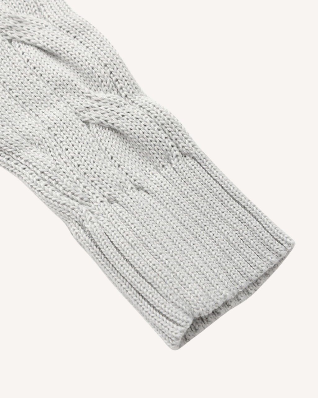 Pull homme demi-zip col montant maille torsadée chaud - Moritz