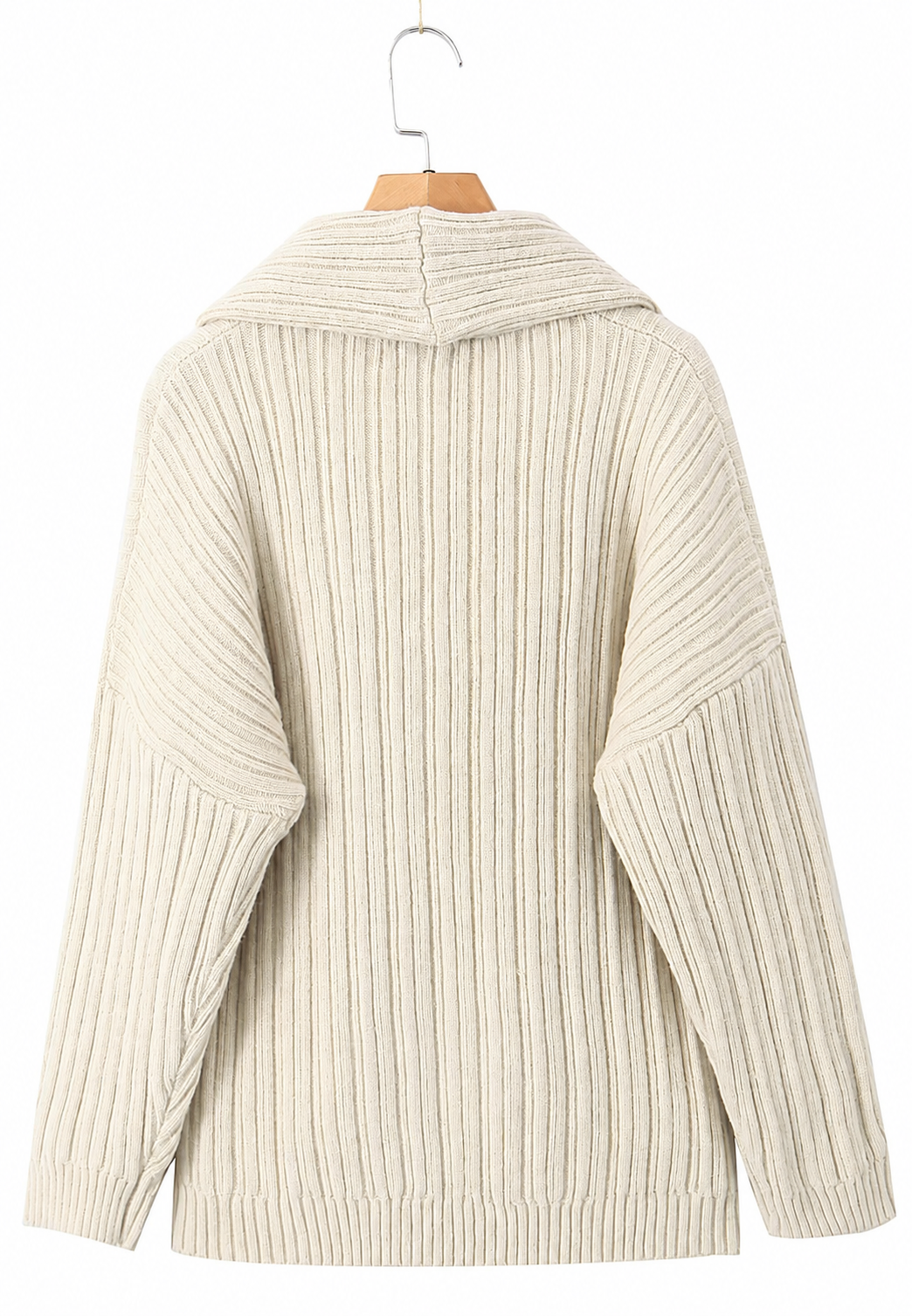 Pull femme encolure asymétrique épaule dénudée moderne - Séverine