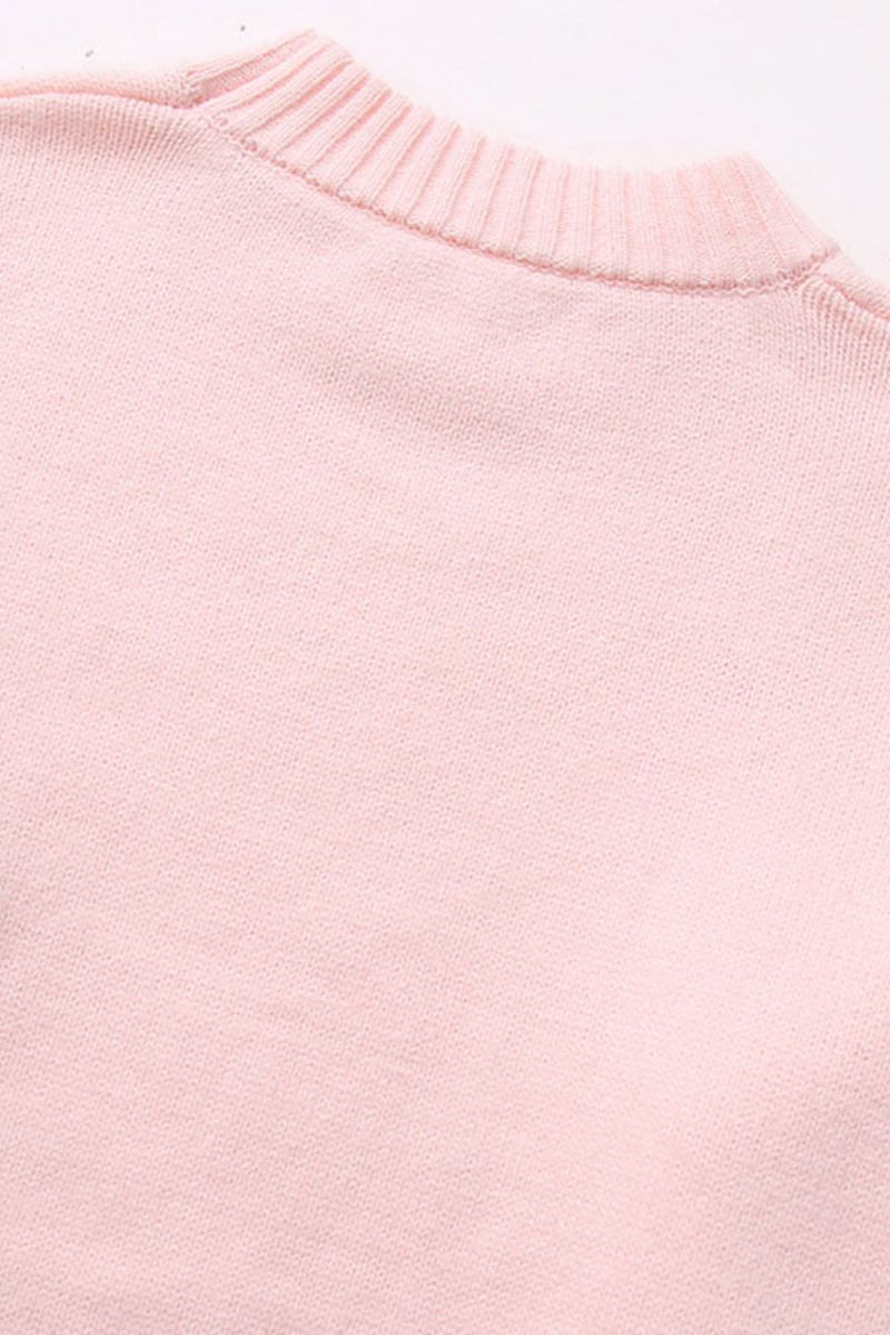 Pull femme ample maille unie col rond basique intemporel - Rieke