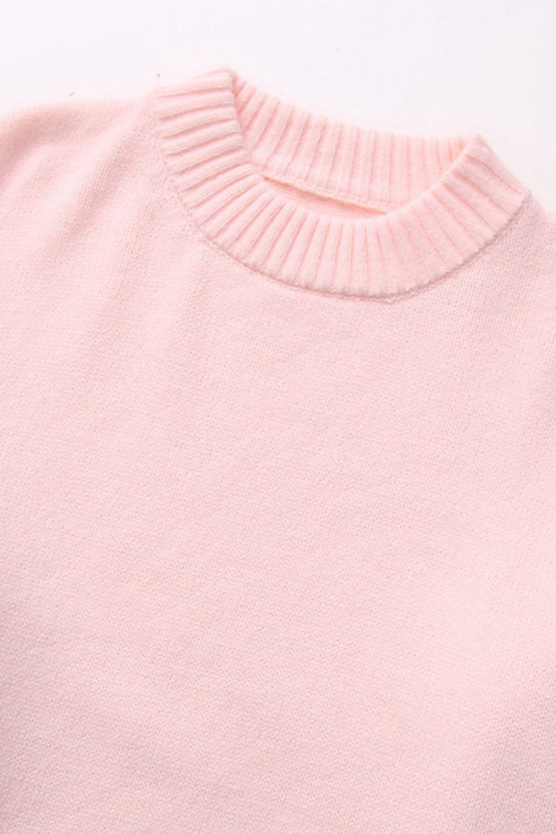 Pull femme ample maille unie col rond basique intemporel - Rieke