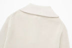 Pull femme rayures demi-zip col montant maille sportive - Holly