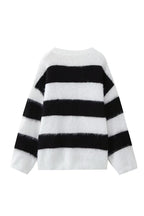 Pull oversize femme col rond épaules tombantes maille douce - Hanna