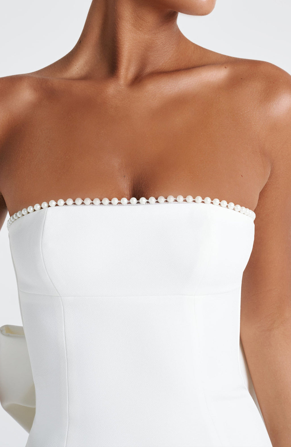 Robe longue bustier bord perlé - Hildegard