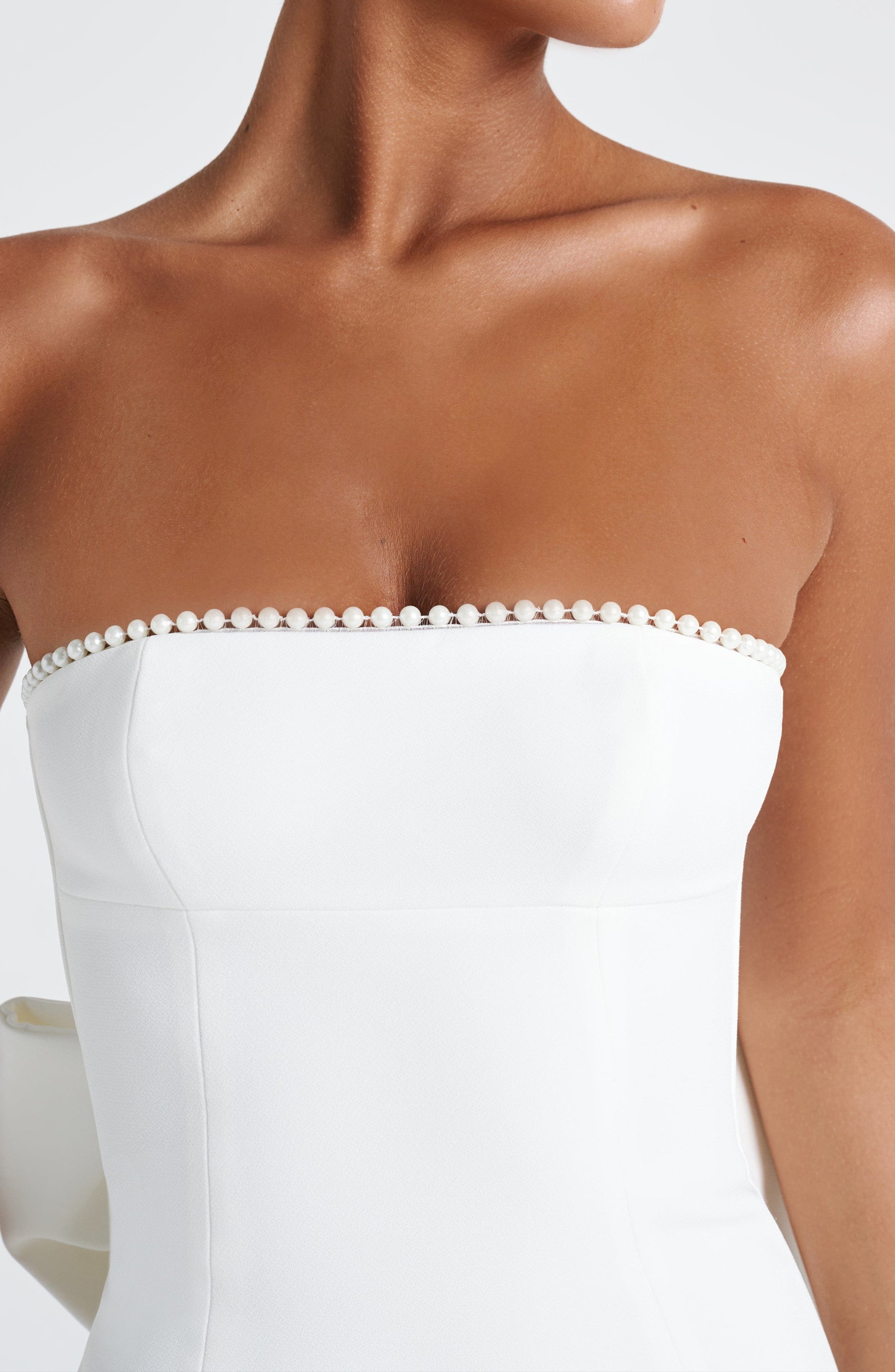 Robe longue bustier bord perlé - Hildegard
