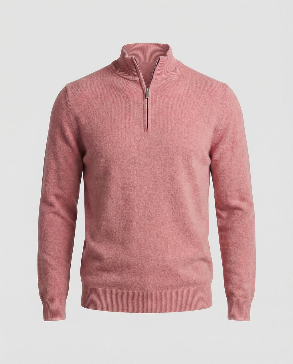 Pull en laine et polyester con demi-fermé pour homme design polyvalent et douceur au quotidien - Tiago