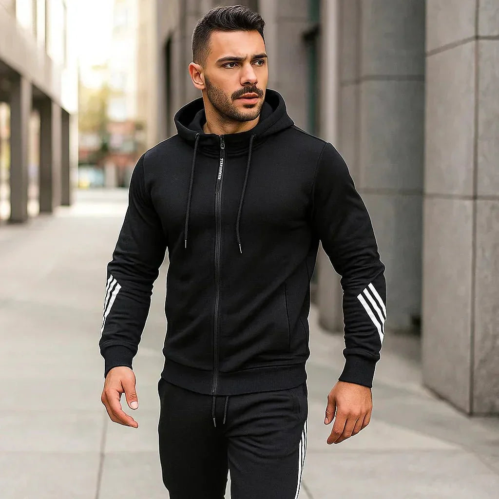 Ensemble en tricot extensible avec capuche - Kael