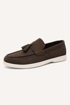 Mocassins décontractés pour homme avec pompons et semelle contrastée - Jannik