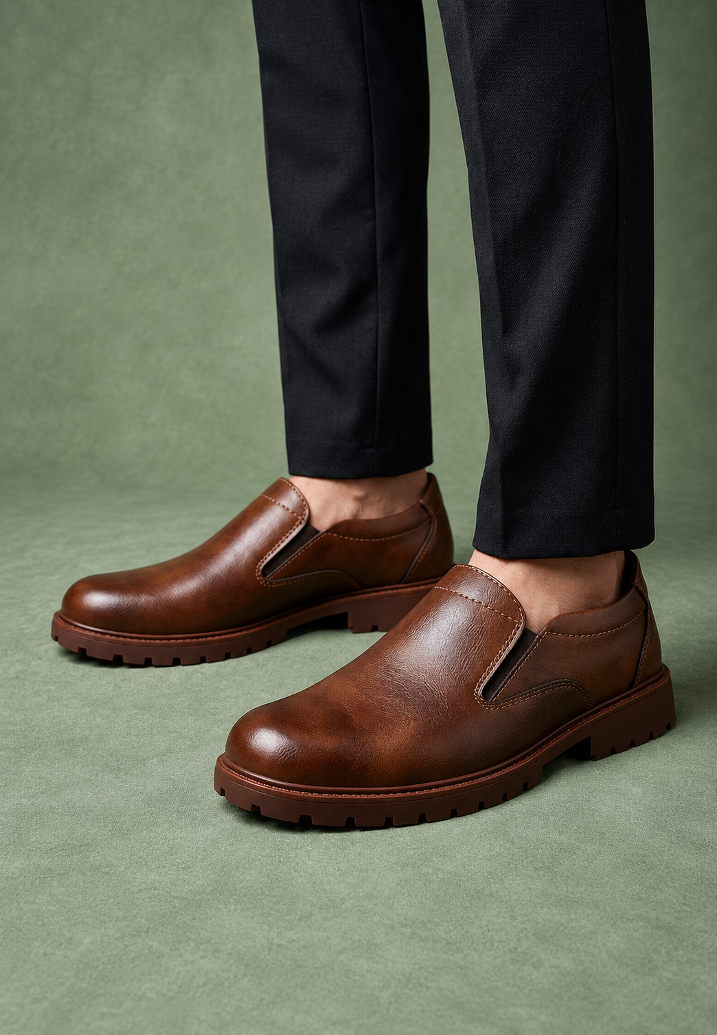 Mocassins homme semelle track élastiques latéraux confort - Jorrit