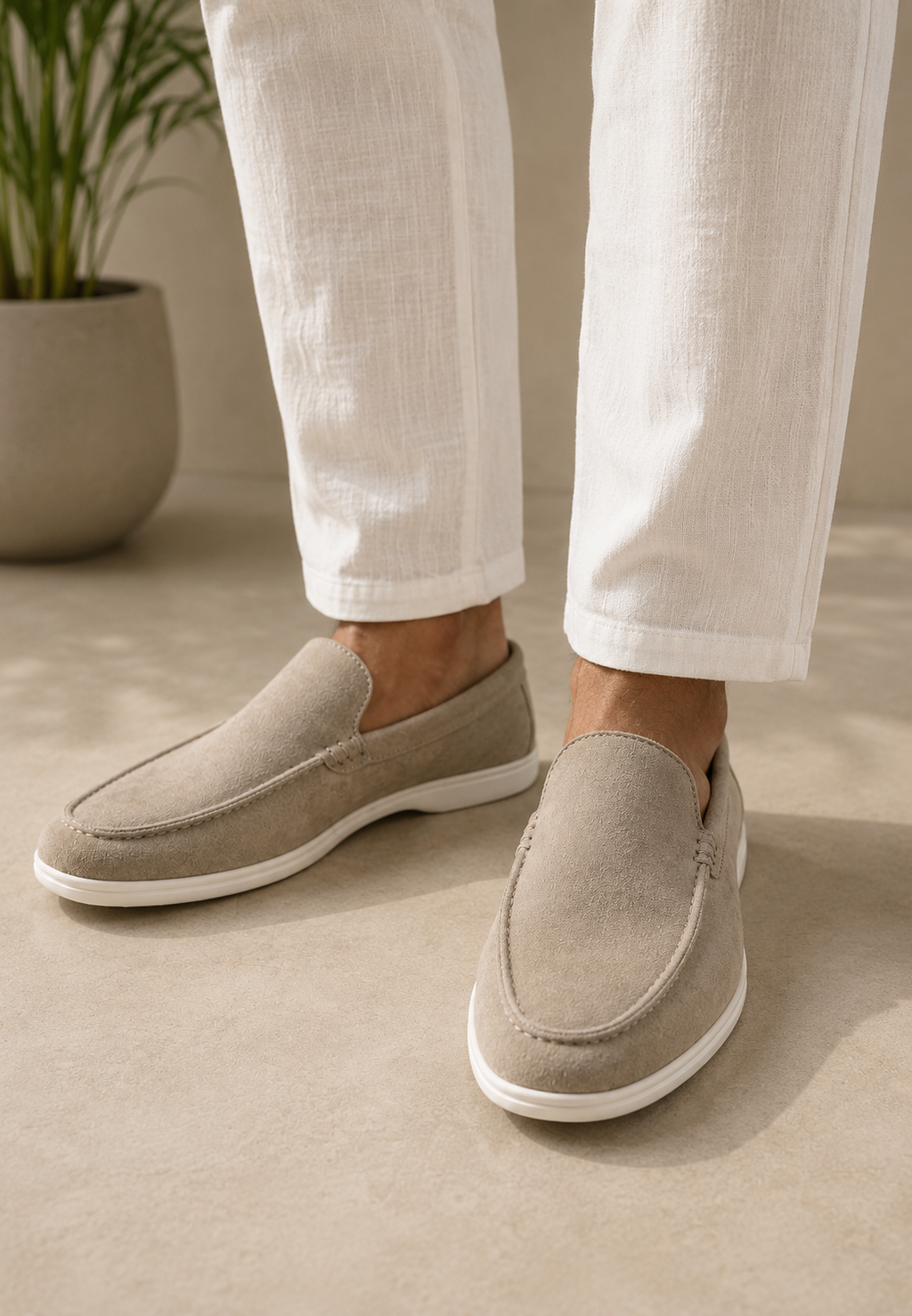 Mocassins homme unis style automnal à enfiler élégants - Gerald