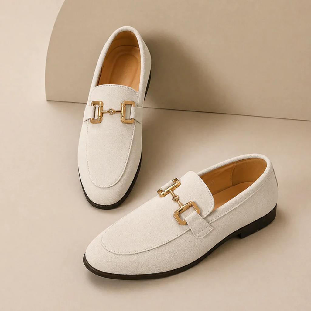 Mocassins homme boucle métallique style classique bureau - René