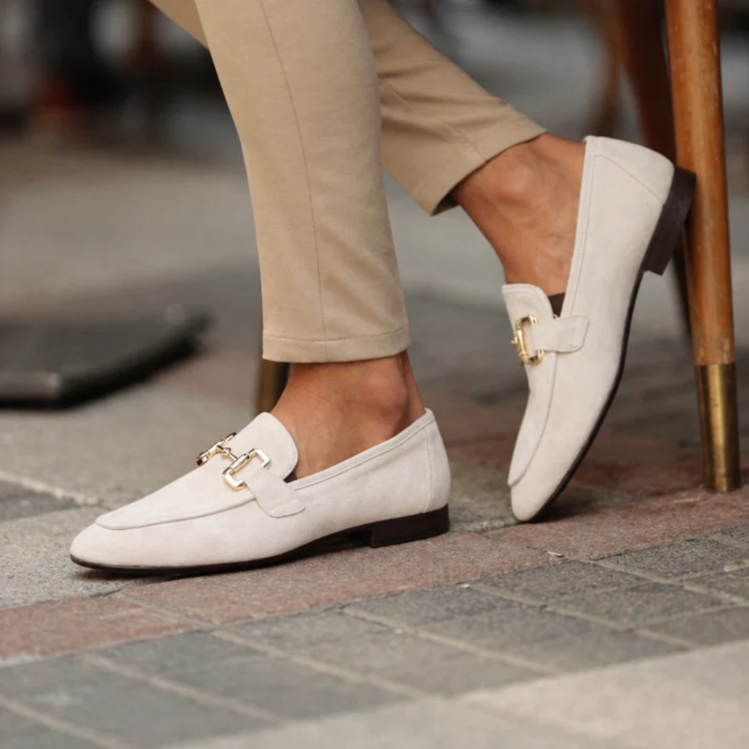 Mocassins homme boucle métallique style classique bureau - René