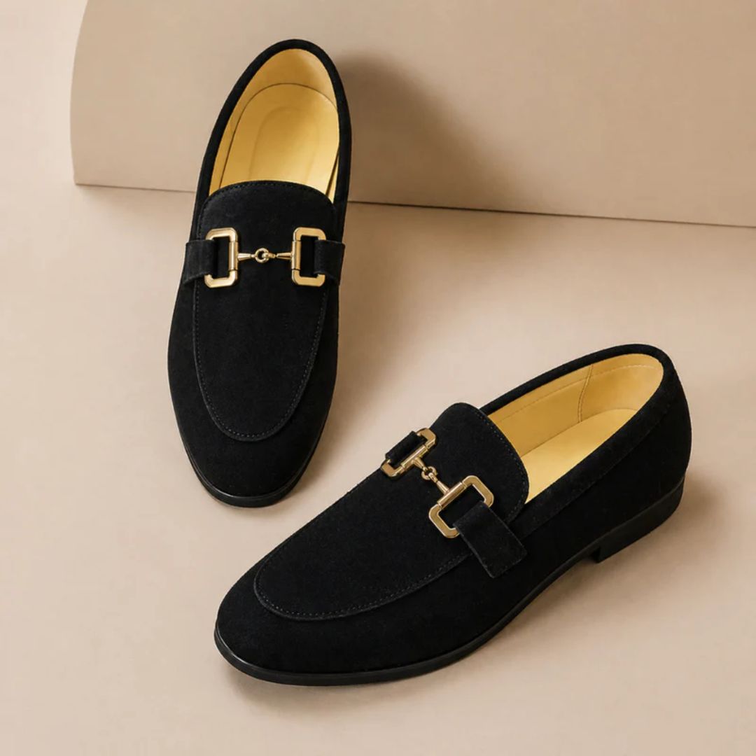 Mocassins homme boucle métallique style classique bureau - René