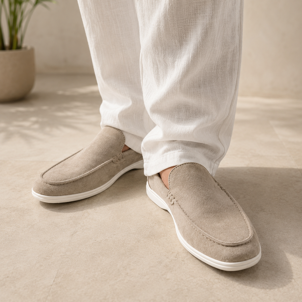 Mocassins homme unis style automnal à enfiler élégants - Gerald