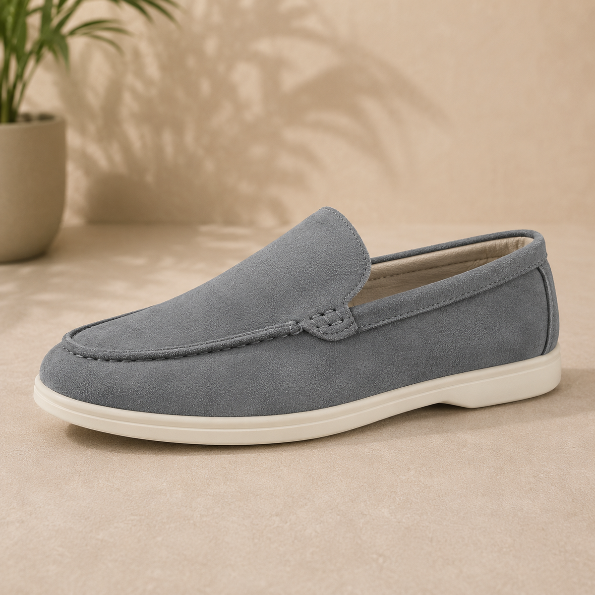 Mocassins homme unis style automnal à enfiler élégants - Gerald