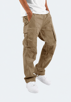 Pantalon cargo homme coupe ajustée poches latérales ourlet réglable - Hilbert