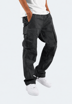 Pantalon cargo homme coupe ajustée poches latérales ourlet réglable - Hilbert