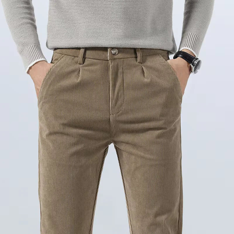Pantalon velours côtelé homme pinces poches latérales - Corvin