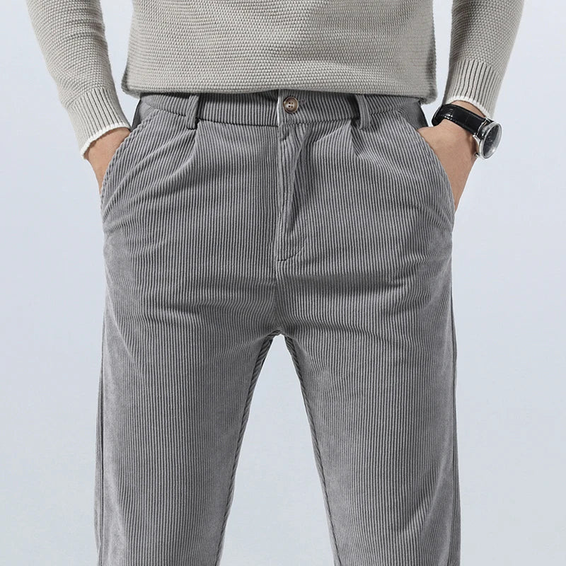 Pantalon velours côtelé homme pinces poches latérales - Corvin