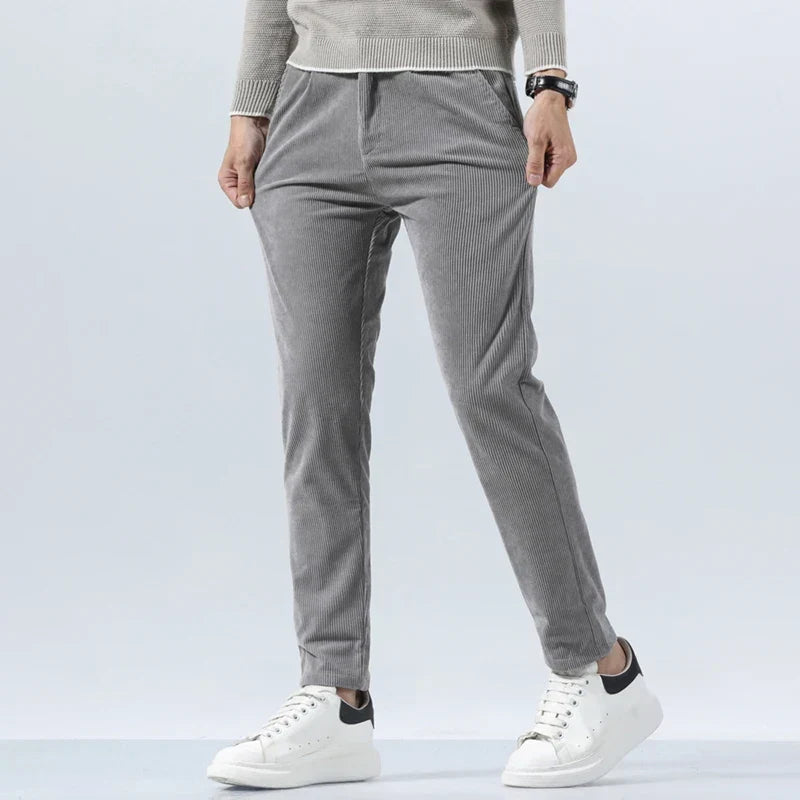 Pantalon velours côtelé homme pinces poches latérales - Corvin