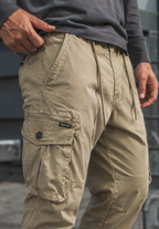 Pantalon jogger cargo homme multiples poches fermeture éclair - Nicolai