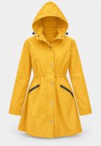 Parka imperméable femme capuche taille ajustable pluie - Vérane