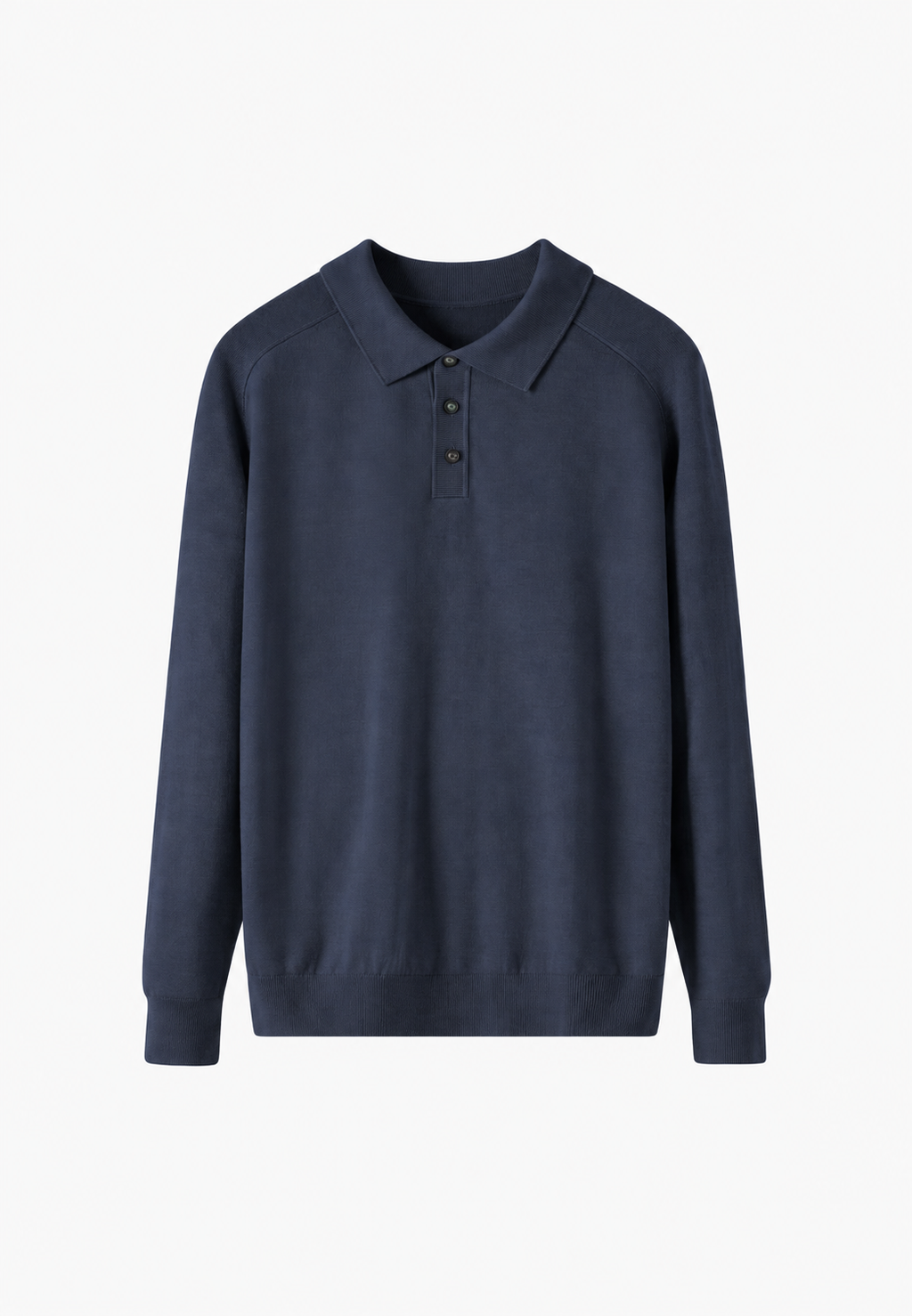 Polo maille laine mélangée homme col ouvert mi-saison - Gaël