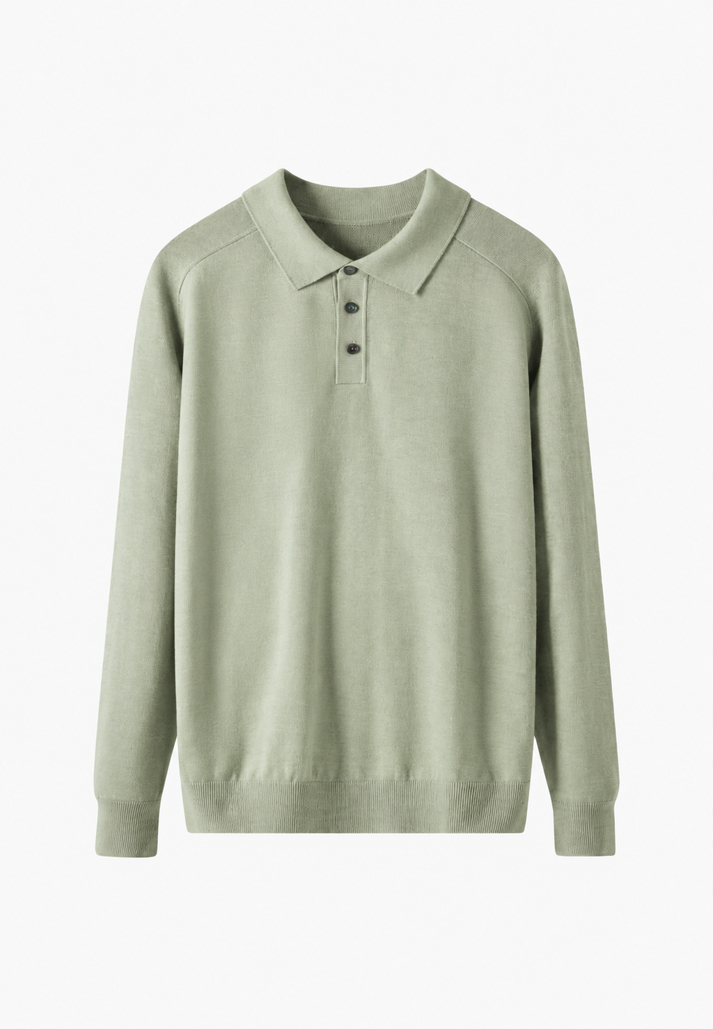 Polo maille laine mélangée homme col ouvert mi-saison - Gaël
