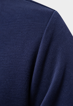 Polo homme manches longues col contrasté boutonnage court - Cassian
