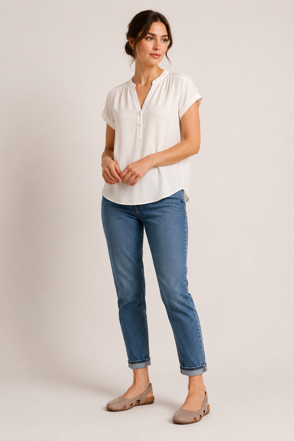 Sandales fermées femme plates semelle intérieure confortable été - Helga