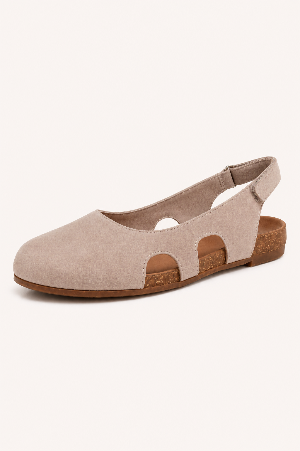 Sandales fermées femme plates semelle intérieure confortable été - Helga