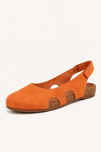 Sandales fermées femme plates semelle intérieure confortable été - Helga