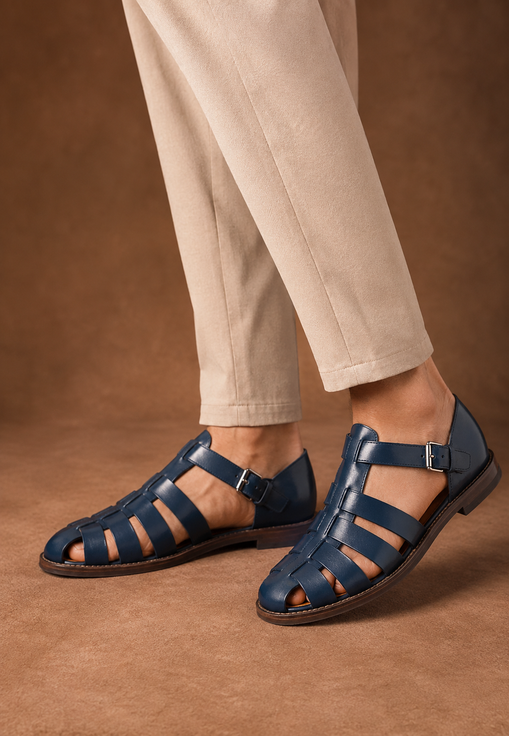 Sandales homme élégantes lanières boucle réglable été - Lennard