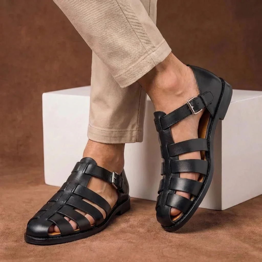 Sandales homme élégantes lanières boucle réglable été - Lennard