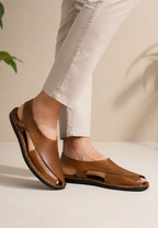 Sandales homme bout fermé bride croisée été confort - Andi