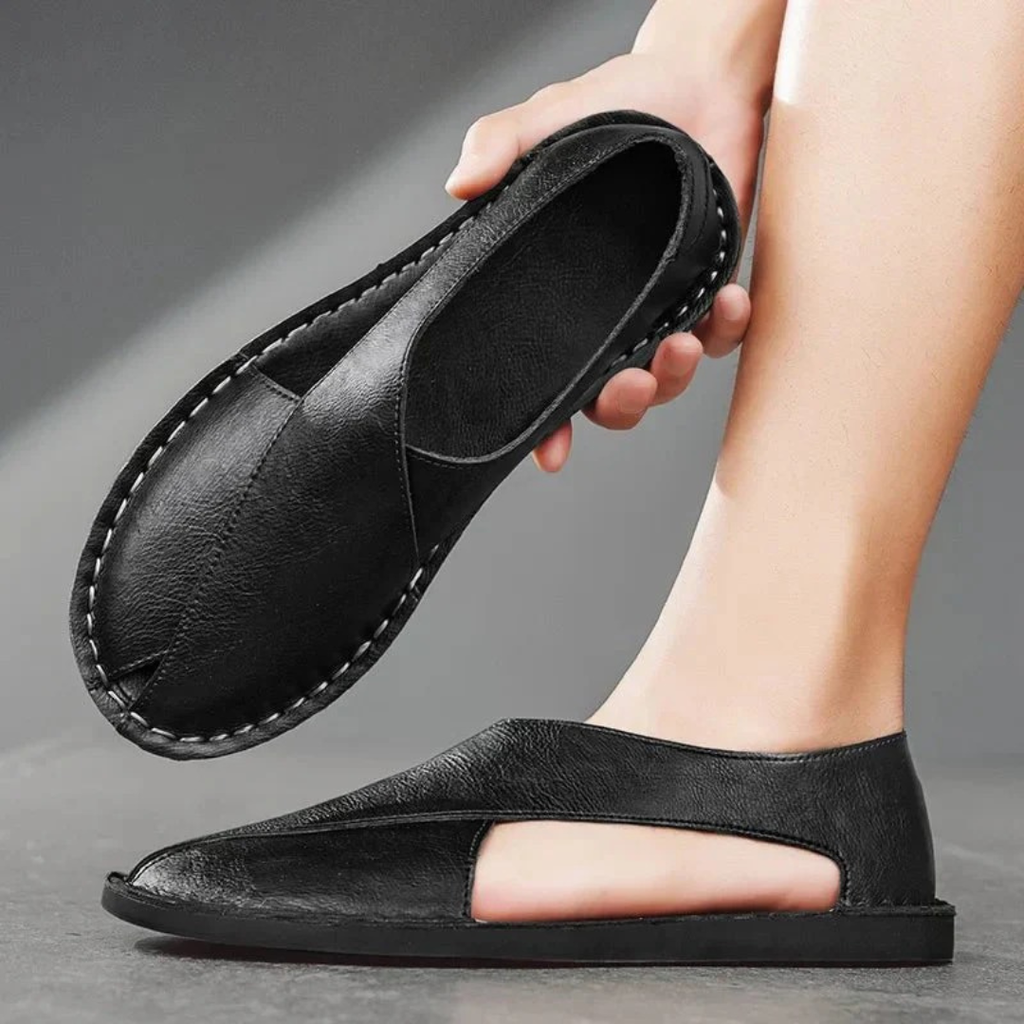 Sandales homme bout fermé bride croisée été confort - Andi