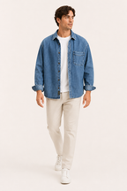 Chemise en jean vintage pour homme - Paolo