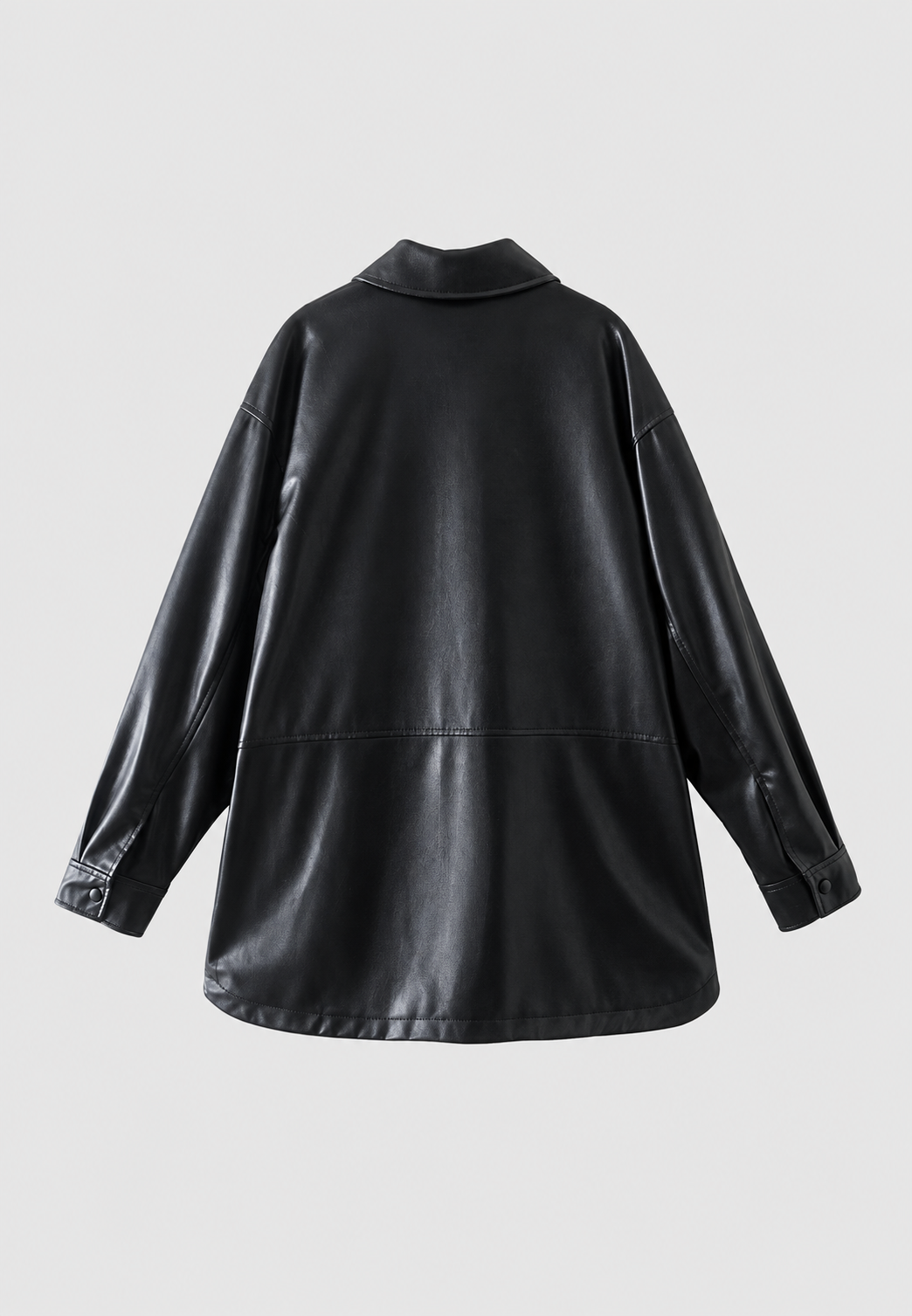 Veste oversize femme effet cuir poches ample urbaine - Thaïs