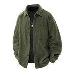 Chemise velours côtelé homme coupe ample poche poitrine - Mads