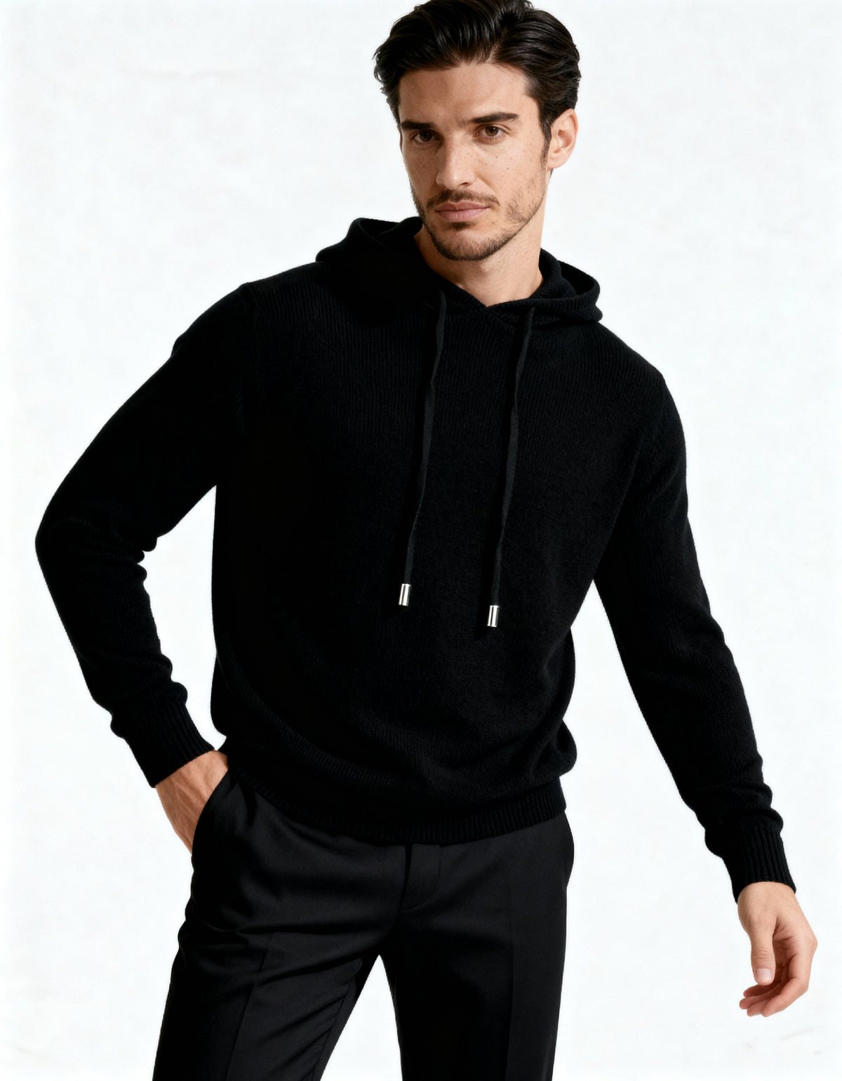 Sweat maille homme capuche réglable cordon confortable - Sébastien