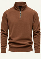 Sweat homme col montant demi-fermeture éclair sportif - Calder