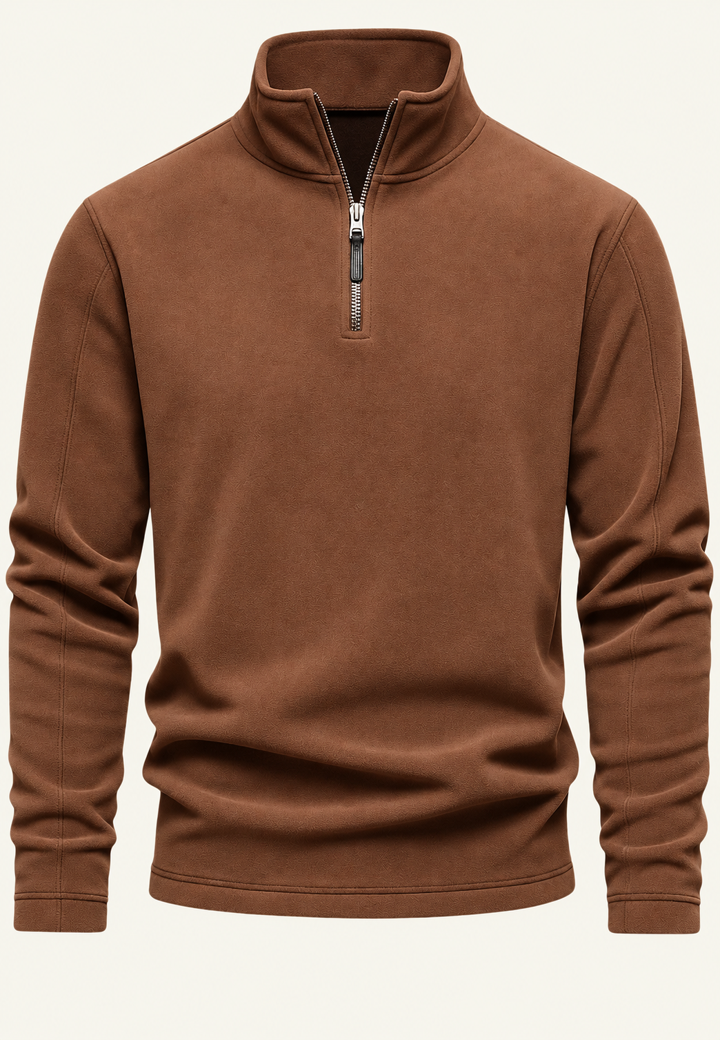 Sweat homme col montant demi-fermeture éclair sportif - Calder