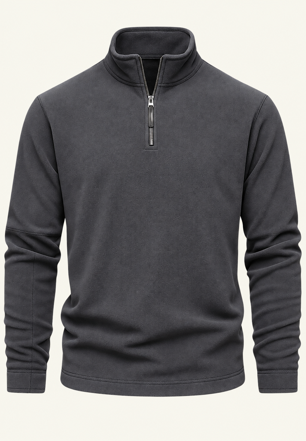 Sweat homme col montant demi-fermeture éclair sportif - Calder